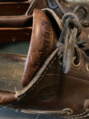 Vintage 90s Timberland Mens Preowned Shoes 3 Eye Classic Lug Lace