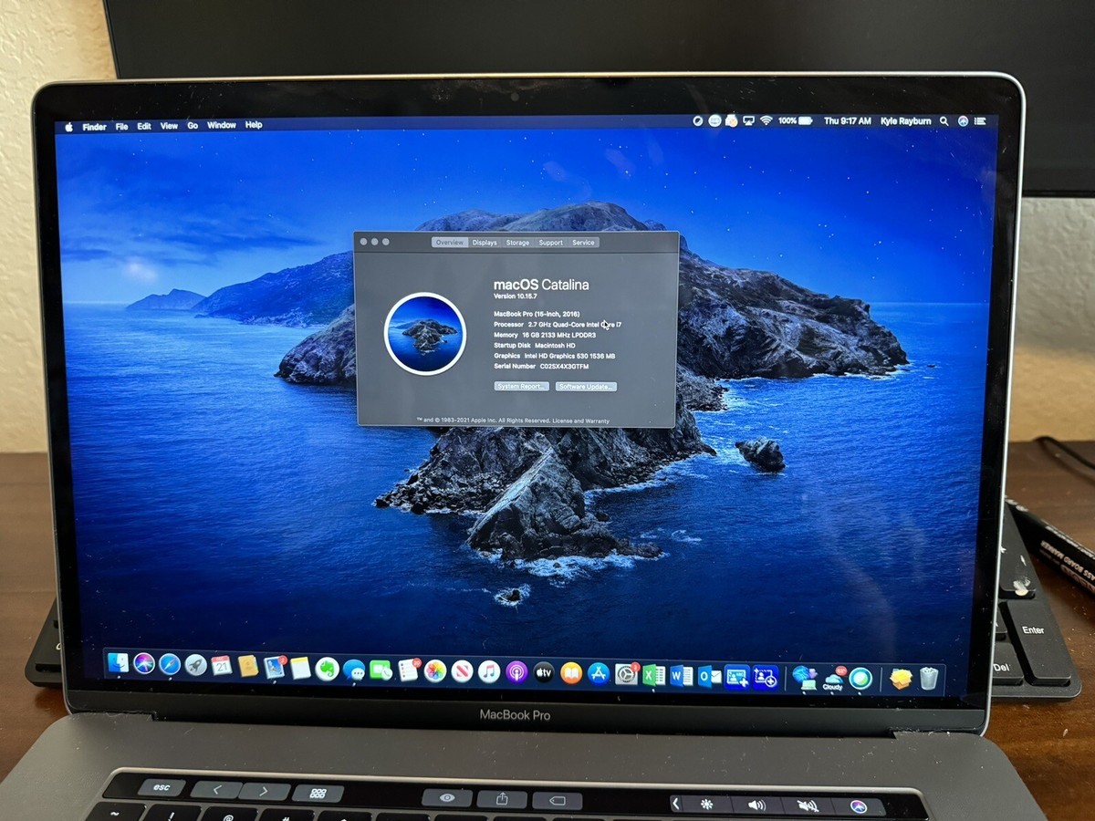 Apple MacBook Pro With Touch Bar (15-inch, 2016) 2.7 Ghz Quad-Core