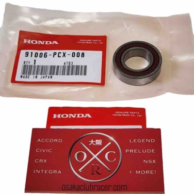 Genuine OEM Honda Clutch Pilot Bearing 91006-PCX-008 New 00-09