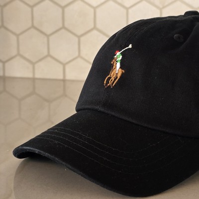 Polo Ralph Lauren Men's OS Cotton Chino Adjustable Ball Cap Black