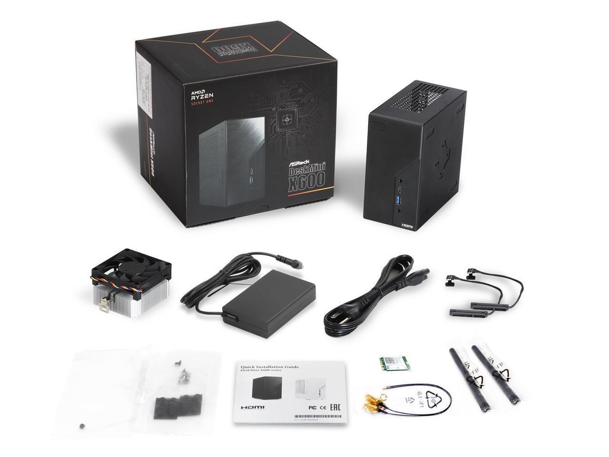 ASRock DeskMini X600 AMD Socket AM5 AMD X600 Black Barebone | eBay