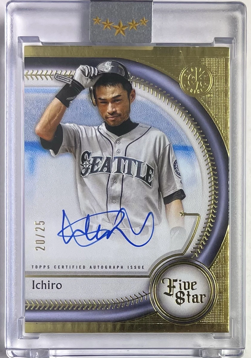 Topps Ichiro Suzuki Autographed Baseball Sports Trading Cards