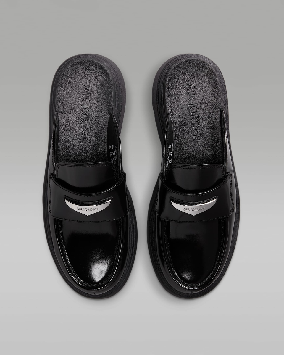 Nike Air Jordan Mules HJ4292-001 Black/Metallic Silver Women's