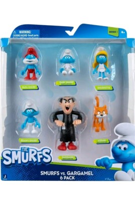 2023 Jazwares The Smurfs Series 1- The Smurfs vs Gargamel 6-Pack