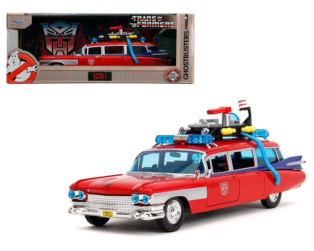 Jada 1:24 Ghostbusters x Transformers Ecto-1 1959 Cadillac
