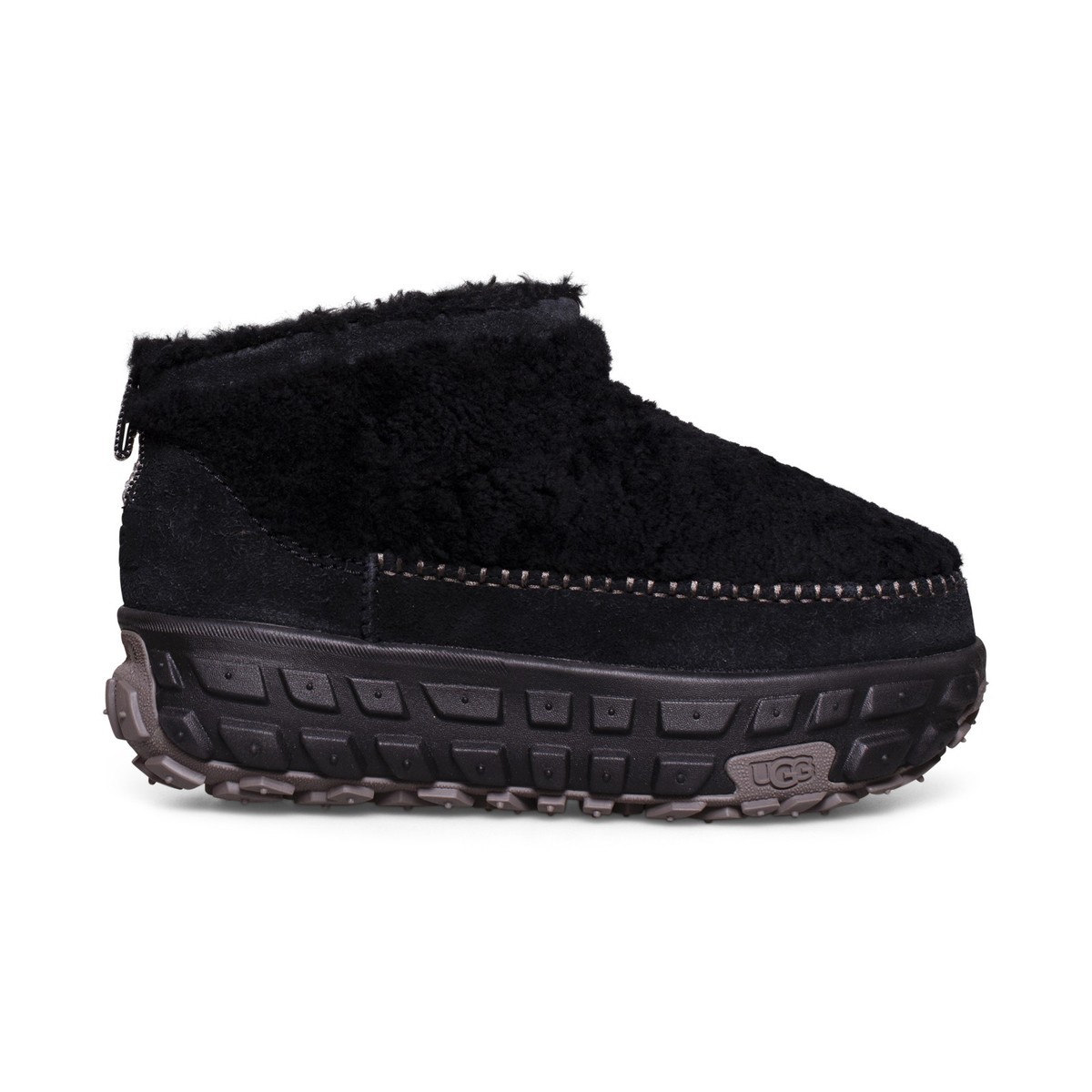 UGG VENTURE DAZE ULTRA MINI COZY BLACK ALL GENDER BOOTS SIZE US