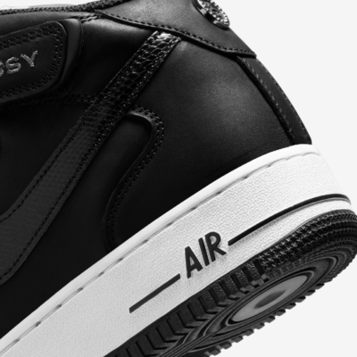 Nike X Stussy Air Force 1 '07 Mid SP Shoes 'Black' (DJ7840-001) | eBay