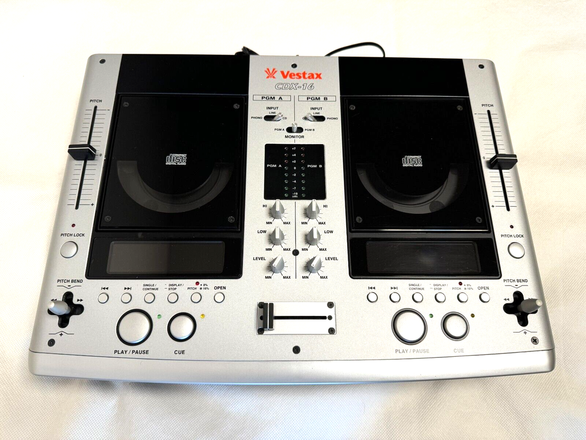 Vestax CDX-16 CDJ Mixer Dual CD Player AC100V | eBay