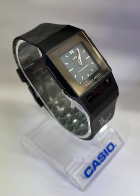 Casio FS-01 Vintage Rare Dual Time Analog Digital Film Watch