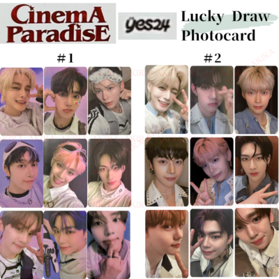 ZB1 ZEROBASEONE CINEMA PARADISE YES24 LUCKY DRAW OFFICIAL PHOTO