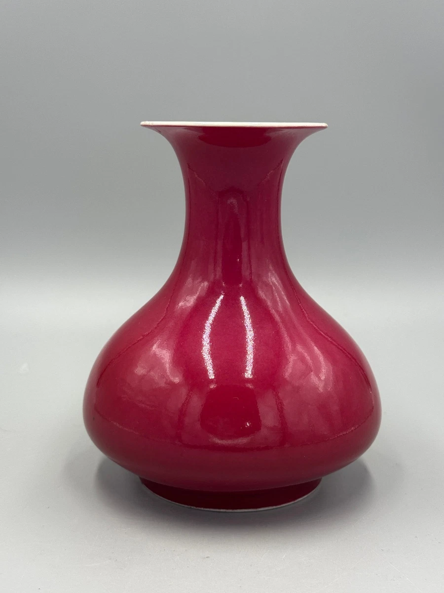 中国 缸豆紅釉 花瓶 V 9815A 中国 缸豆紅釉 花瓶 V 9815A 中国 缸豆紅