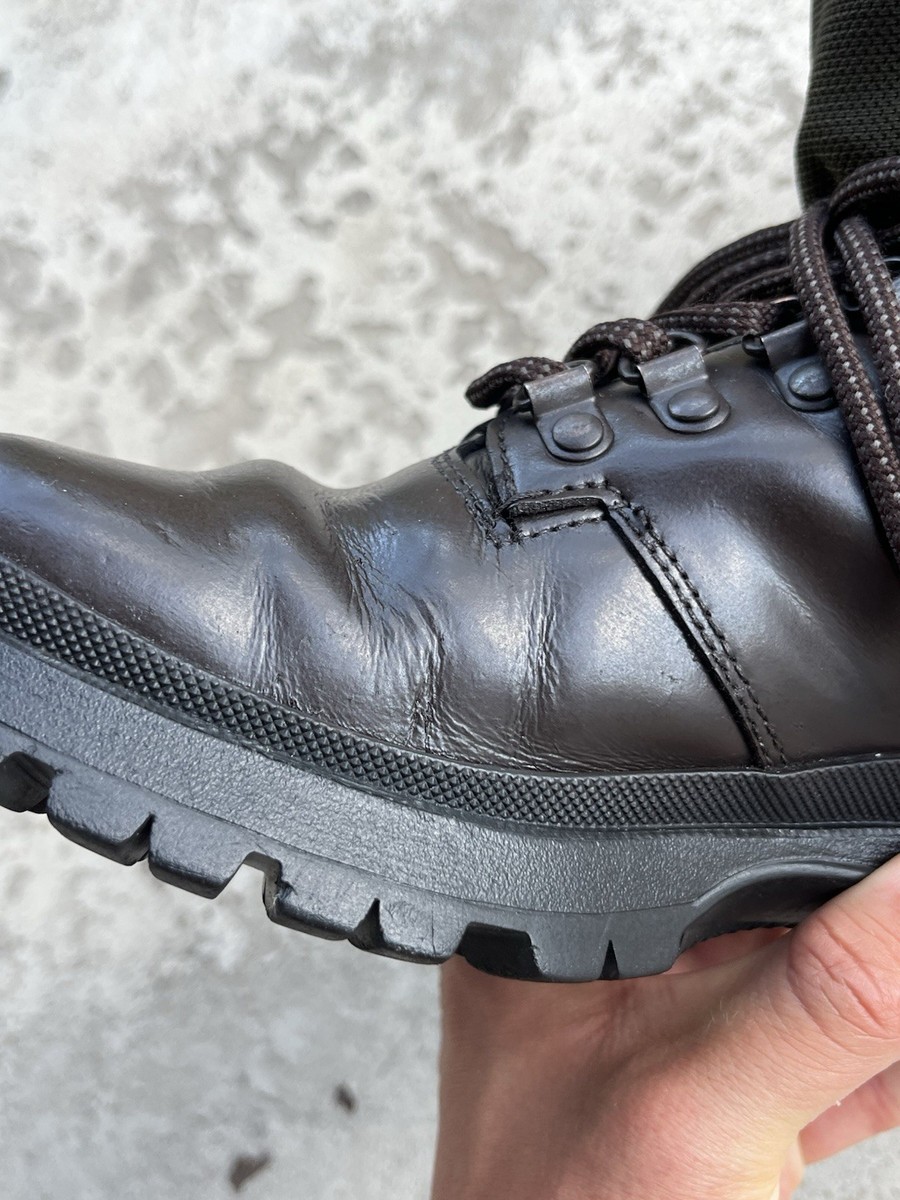 FW'99 Prada Archive Leather Combat Chunky Hiking Boots | eBay