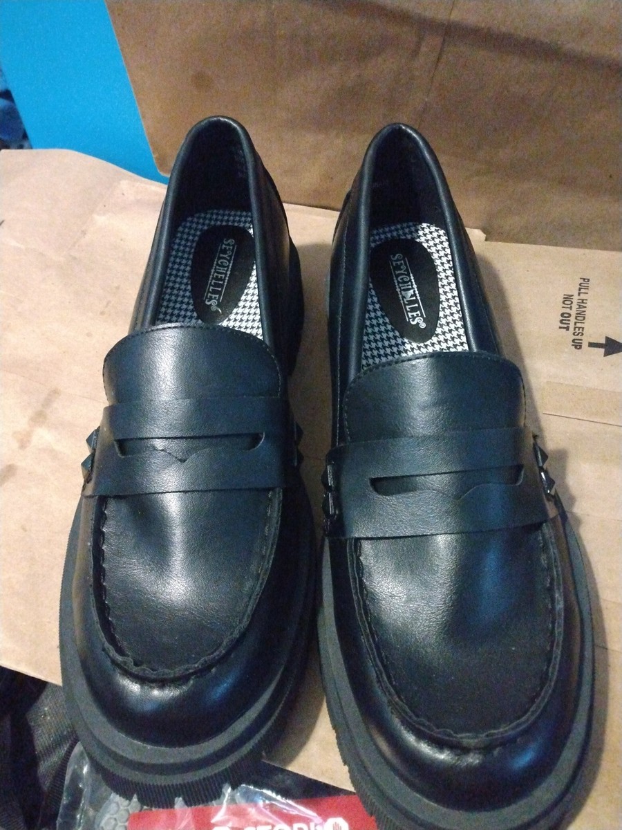 Seychelles “Hank” Black Chunky Loafers Size 9.5 | eBay