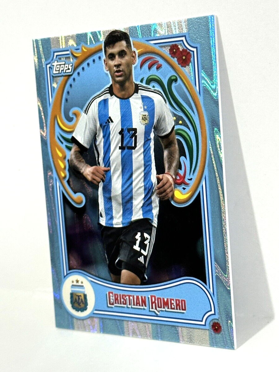 2023 Topps Argentina Fileteado National Team Christian Romero Blue