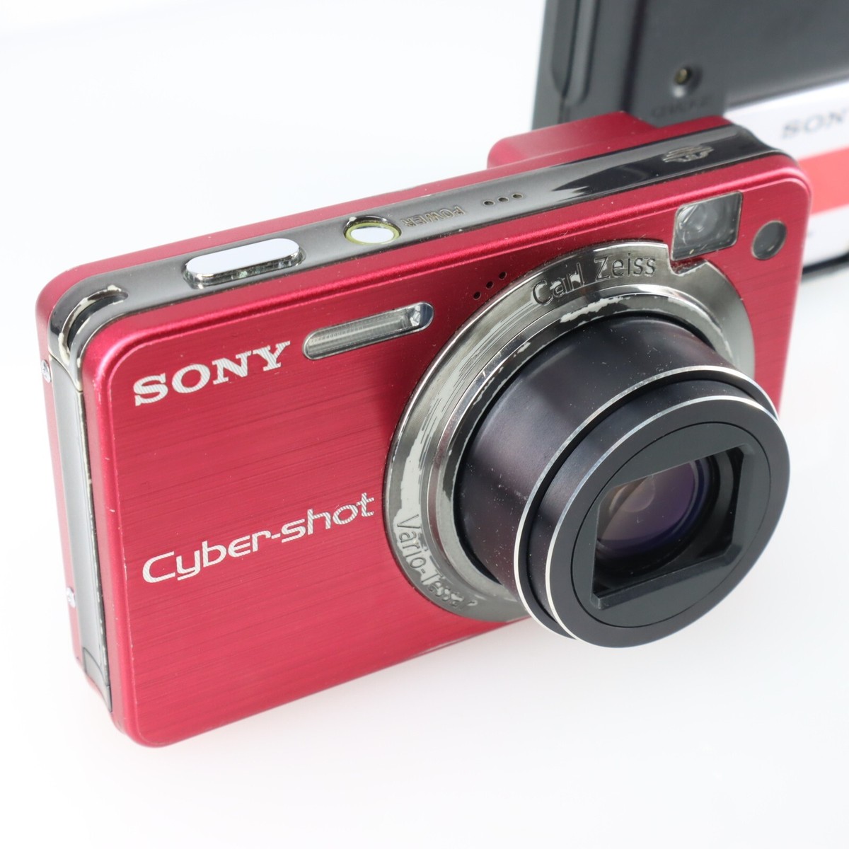 Excellent] SONY DSC-W150 Red Sony Compact Digital Camera Cyber