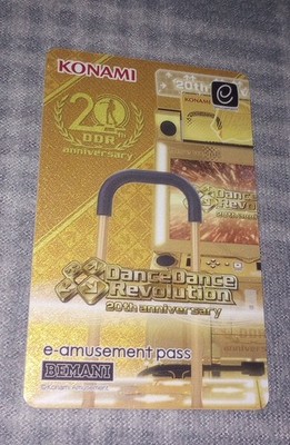 未使用新品 限定 e-amusement pass DDR KAC 2011 Konami E-Amusement