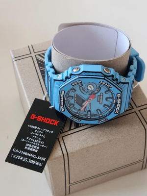 Casio G-SHOCK MANGA THEME GA-2100MNG-2AJR Men's Watch Octagon Blue