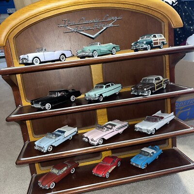 Classic Cars of the Fifties Franklin Mint 50's Model Display Shelf