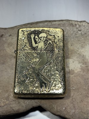 RARE Zippo lighter Armor Brass 2-side “love you forever “ New In
