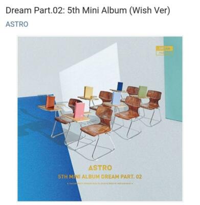 ASTRO/アストロ/Dream Part.02(Wind Ver)/韓国盤CD ASTRO - Dream Part