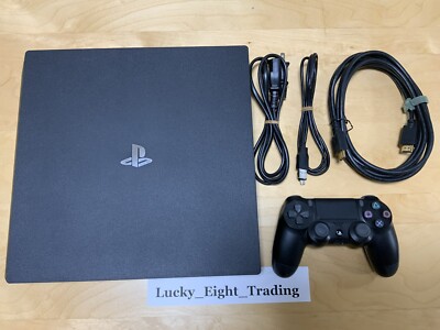 PS4 Jet Black Pro 1TB Console Box Sony PlayStation 4 [BOX] | eBay