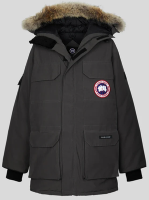 CANADA GOOSE MEN'S EXPEDITION PARKA 4660M GRAPHITE WITH FUR ''XS