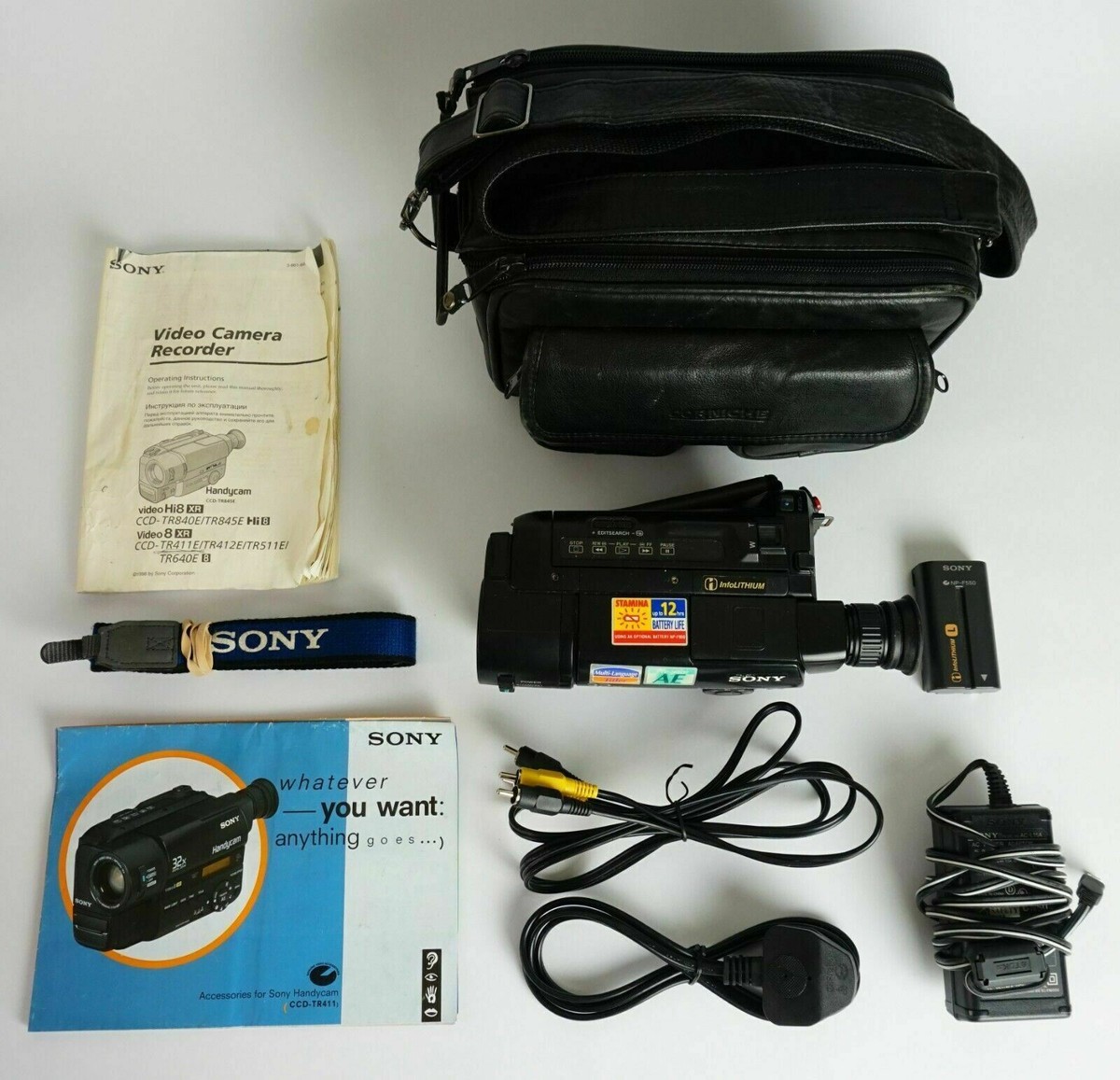 SONY CCD-TR411E Handycam 8mm Video8 Hi8 Playback Video Camera