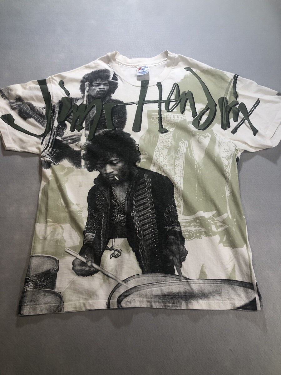 True Vintage 1994 Jimi Hendrix All Over Print Single Stitch T