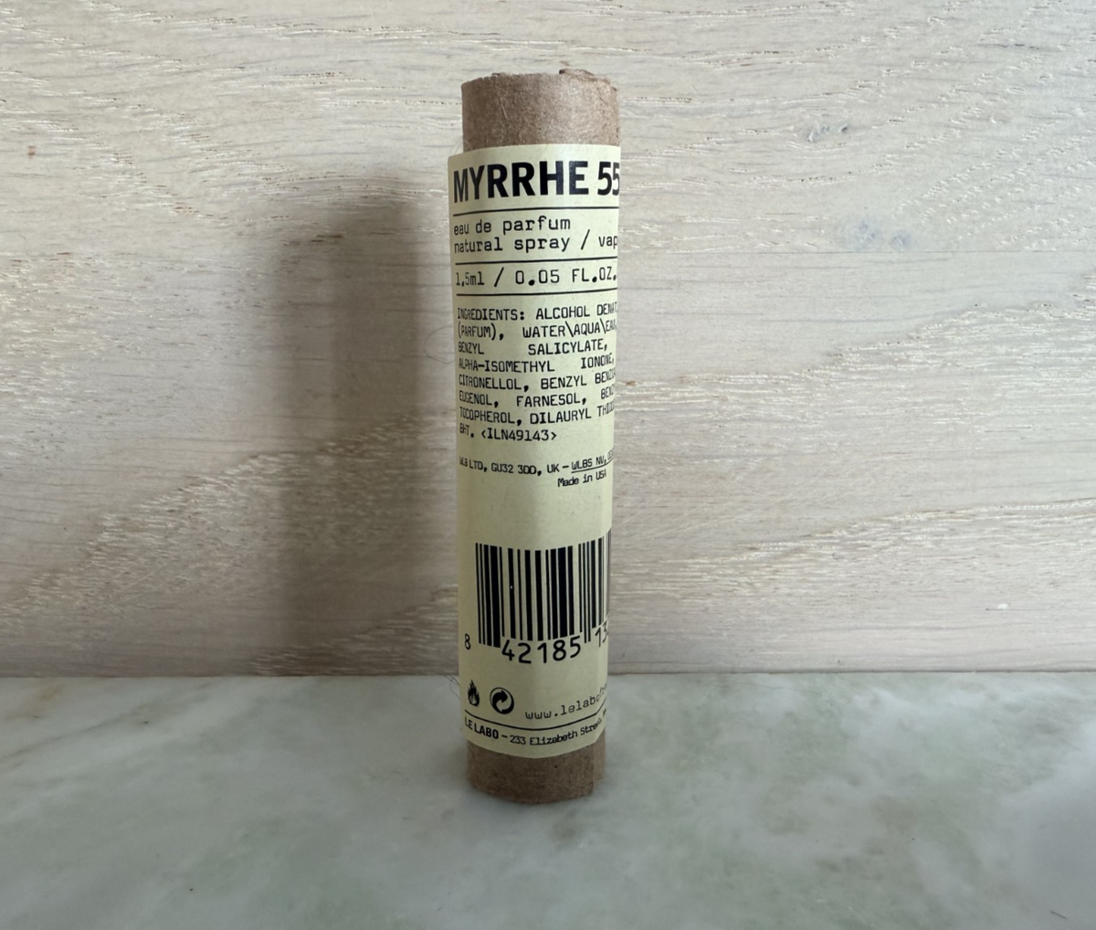 AUTHENTIC Le Labo MYRRHE 55 Eau de Parfum EDP Sample Spray .05oz