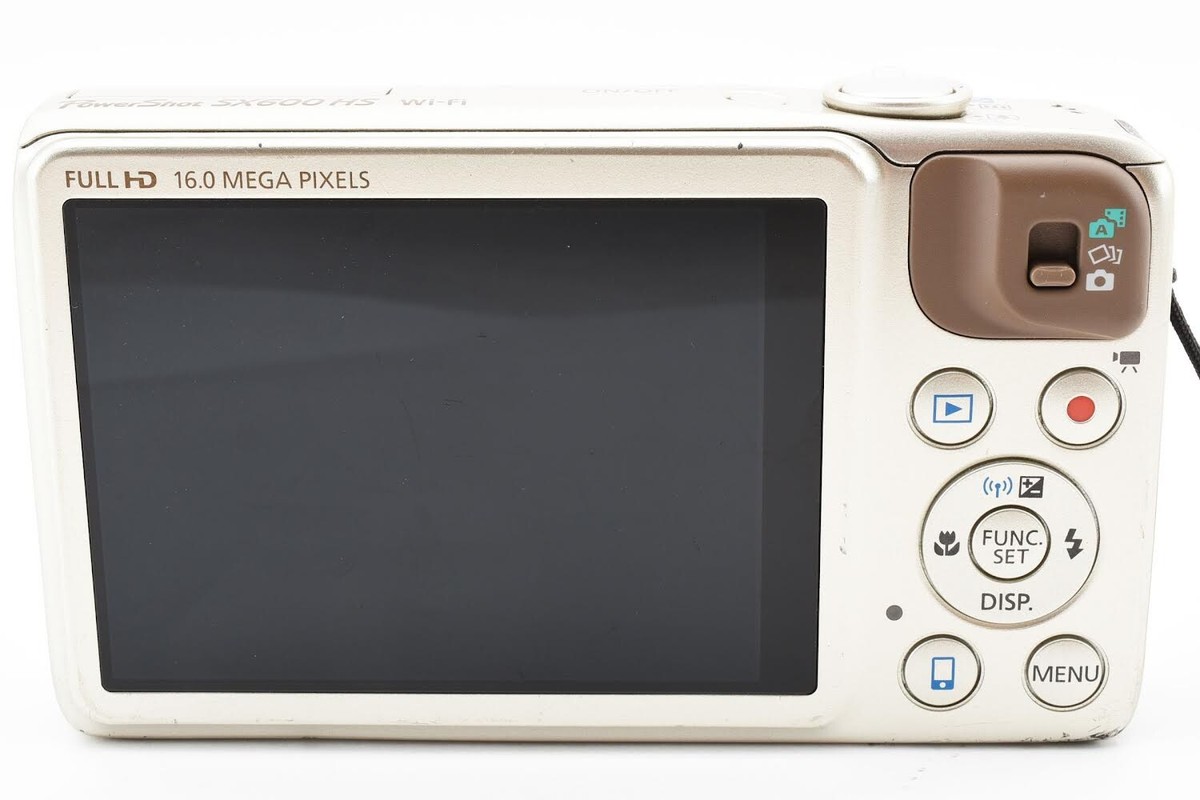 Canon PowerShot SX600 HS 16MP Digital Camera SX600HS Gold 18x Lens