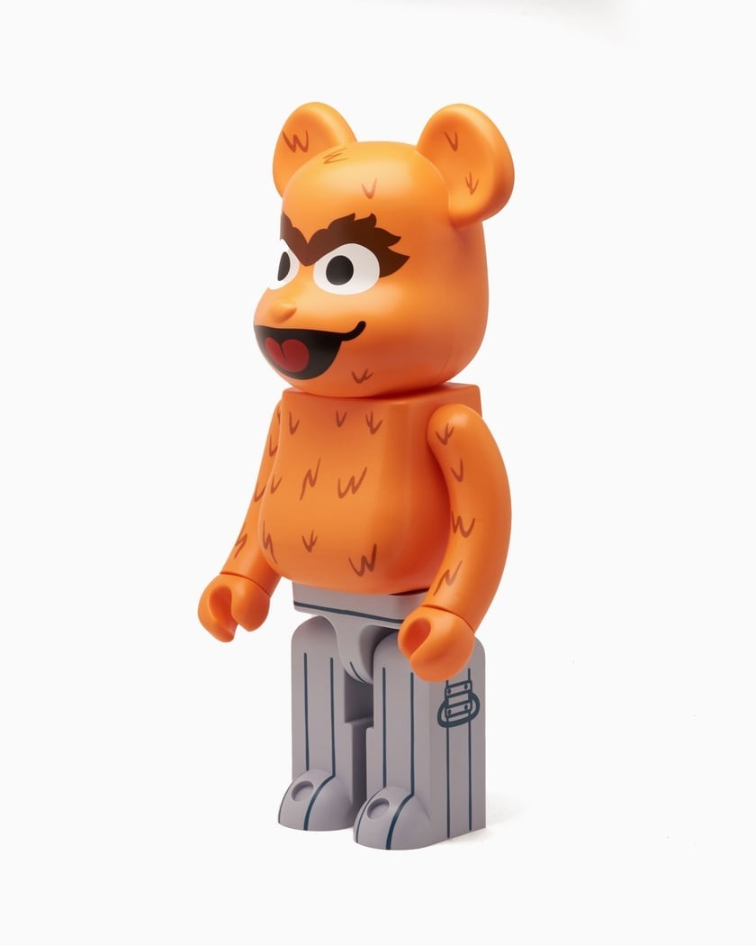 400% & 100% Bearbrick set - Oscar The Grouch - Original Orange