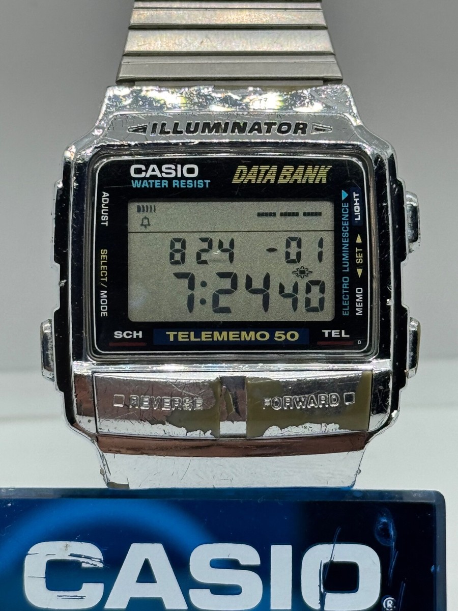 Casio DB-580 Module 1425 Data Bank 50 Vintage Japan Telem Alarm
