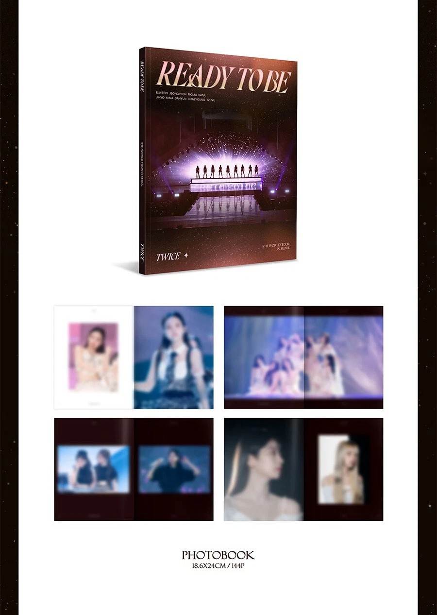 TWICE 5TH WORLD TOUR [READY TO BE] IN SEOUL DVD/3DISC+P.Book+4