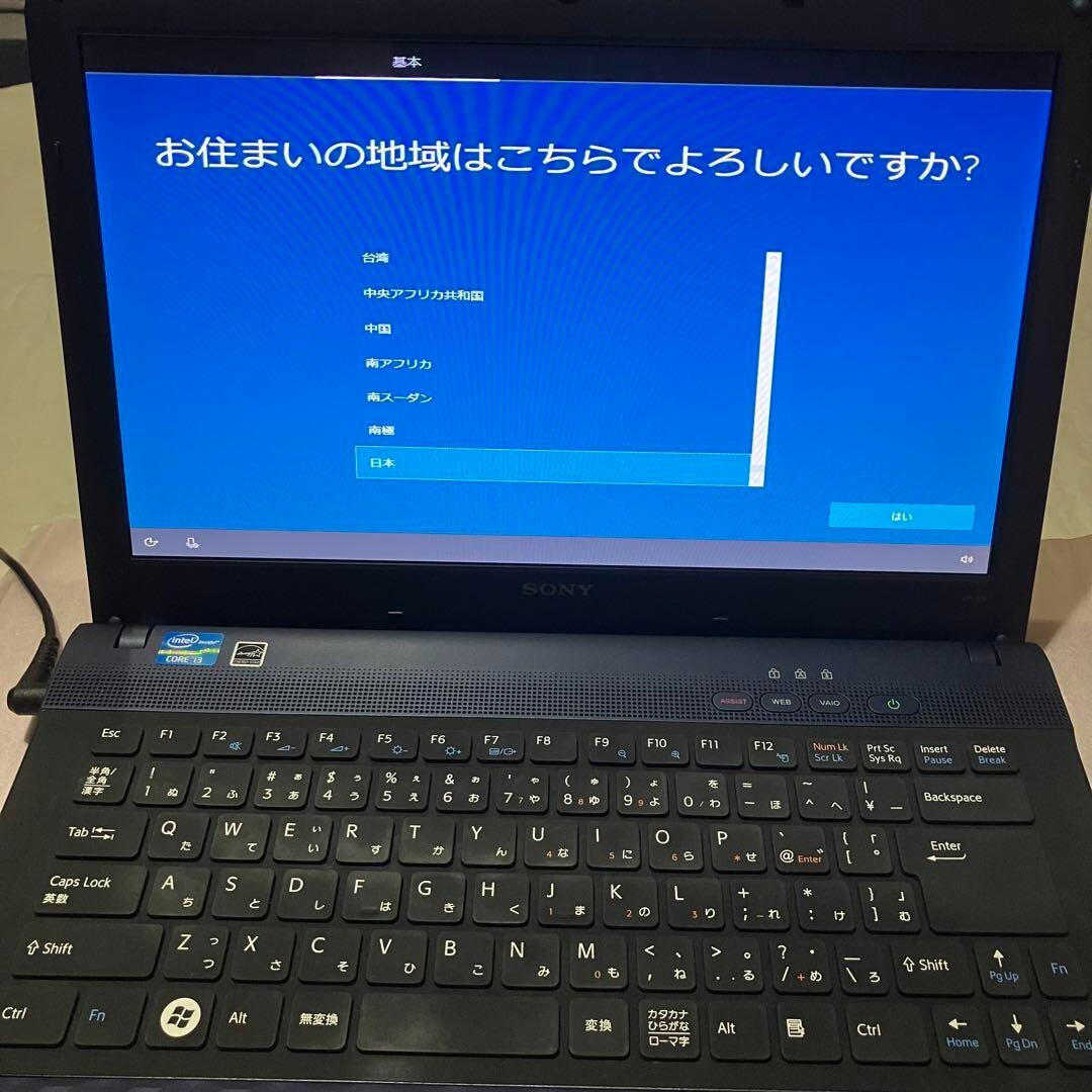 SONY VAIO Notebook PC E Series/VPCEG3AJ/Core i3 Windows10 Home