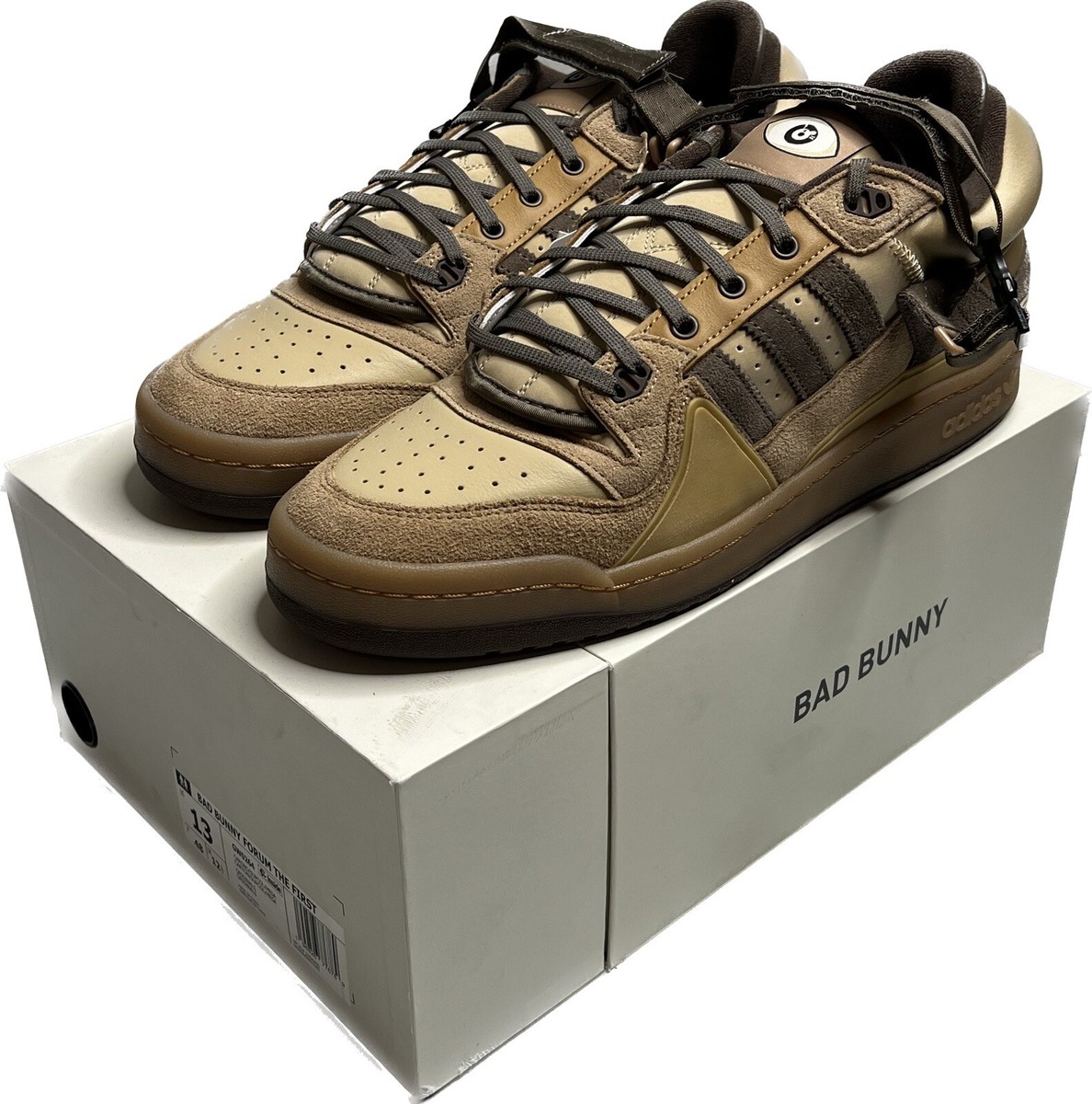 Size 13 - adidas Bad Bunny x Forum Buckle Low The First Cafe | eBay