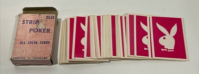 PLAYBOY STRIP POKER PLAYING CARDS FULL DECK W/ JOKERS VINTAGE