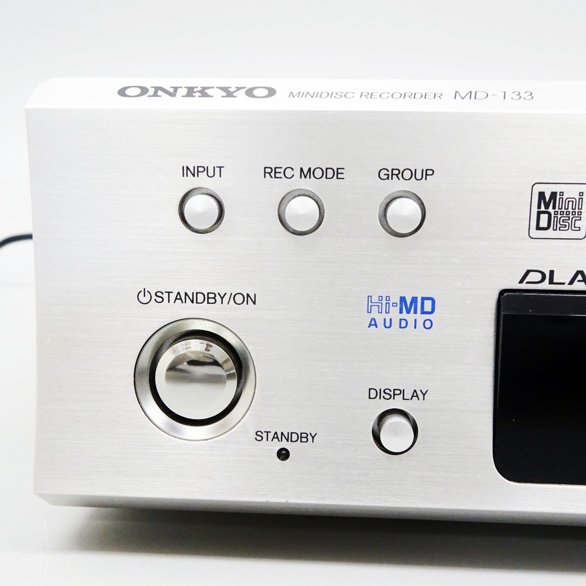 ONKYO MD-133 Hi-MD Mini Disc Recorder Silver High Speed MDLP Japan