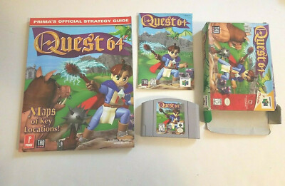 Quest 64 Nintendo 64 N64 Authentic Complete Game CIB w/ Official