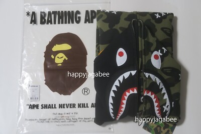 A BATHNIG APE Men's BAPE x GOD SELECTION XXX SHARK FULL ZIP HOODIE