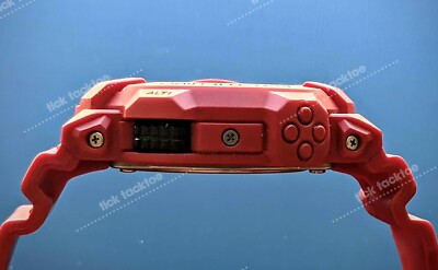 Rare Casio G Shock Red GDF-100-4 Twin Sensor Digital Watch Great