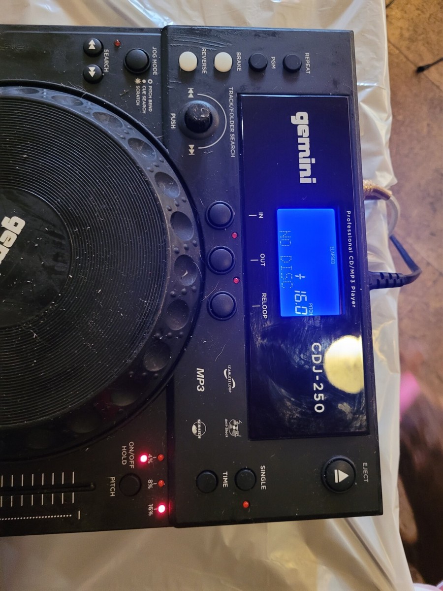 GEMINI CDJ-250PROFESSIONAL MP3/CD PLAYER | eBay
