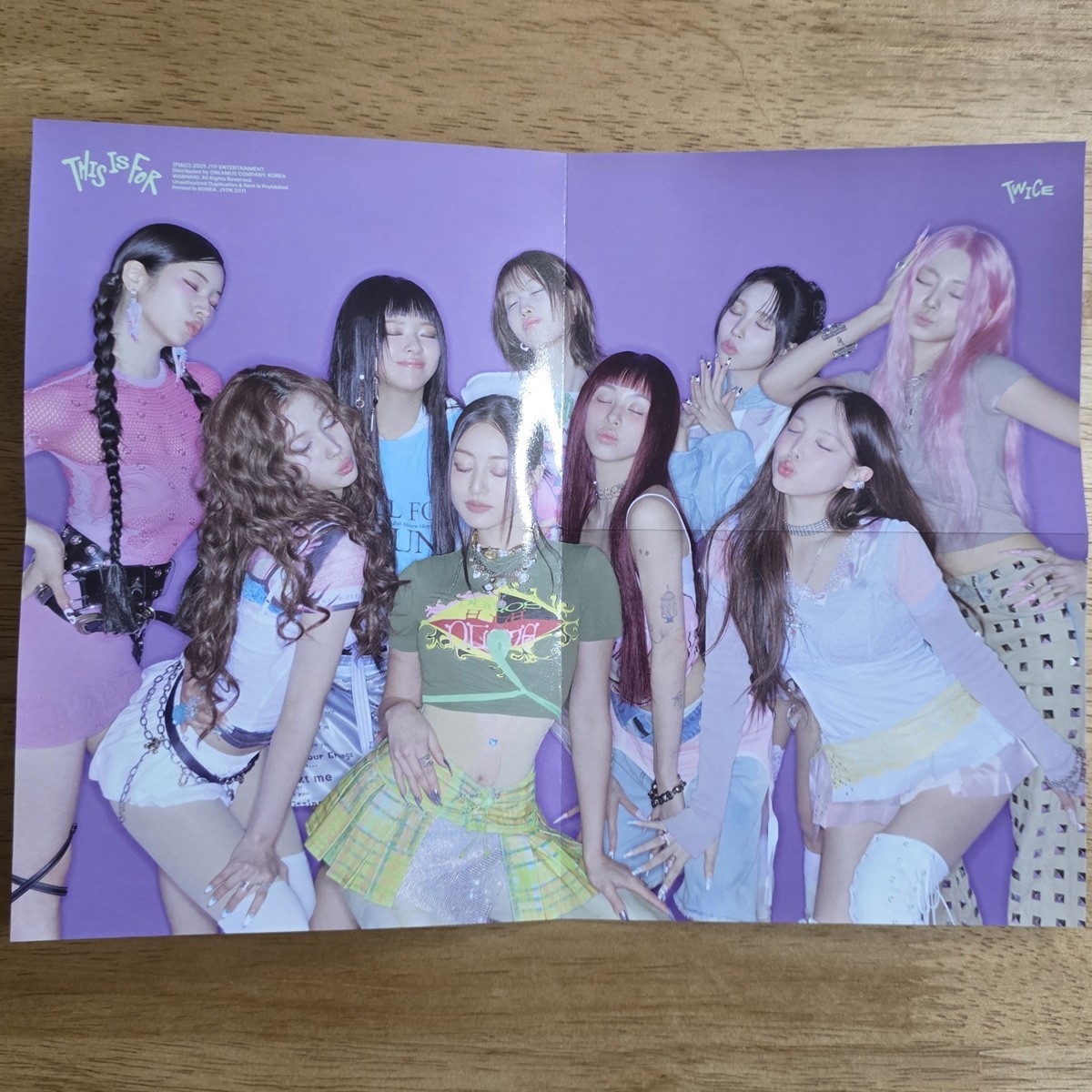 Official Folded Poster Twice 4th Album This Is For Digipack Ver