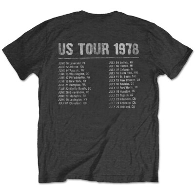 The Rolling Stones- US Tour 1978 with Backprint -Black T-shirt | eBay