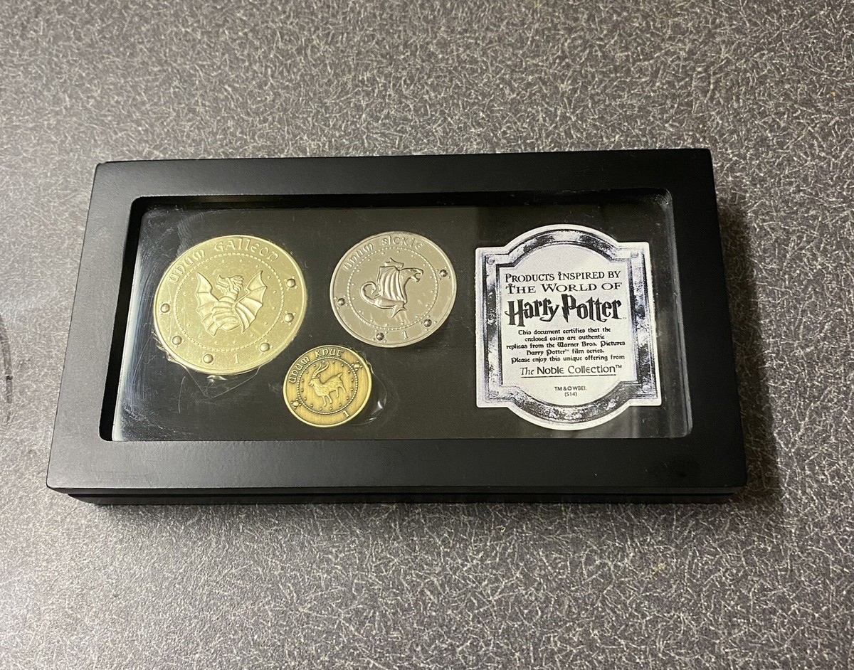 Harry Potter Gringotts 3 Bank Coin Collection Noble Collection In
