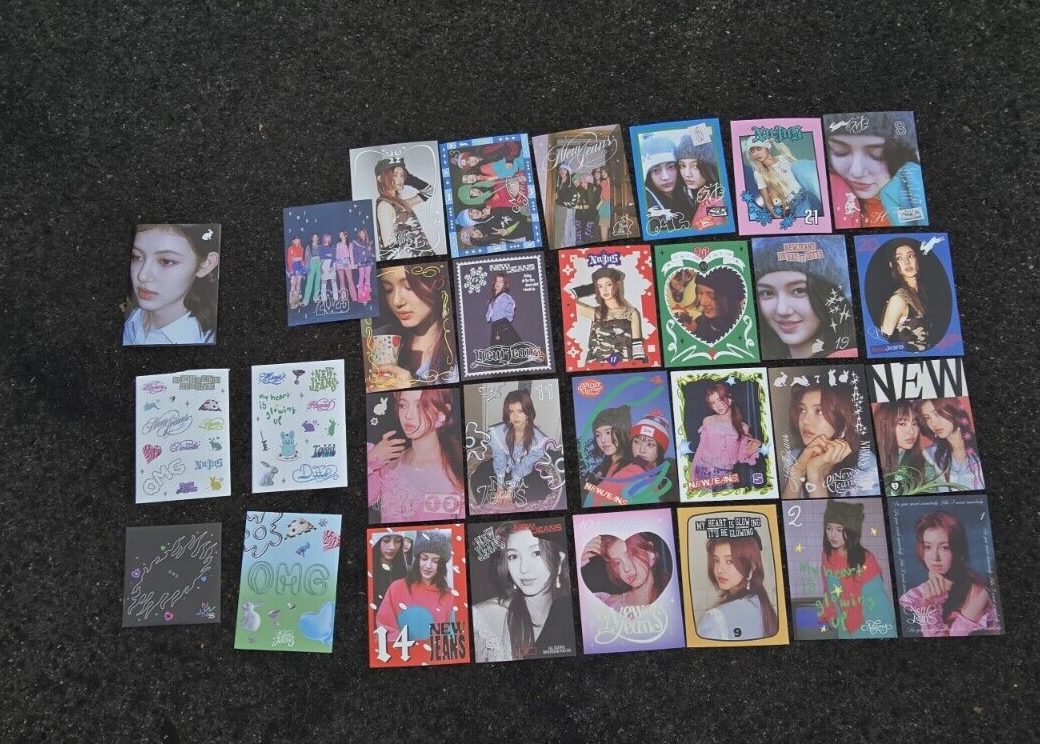 New Jeans OMG Ditto CD Message Cards Danielle Version stickers