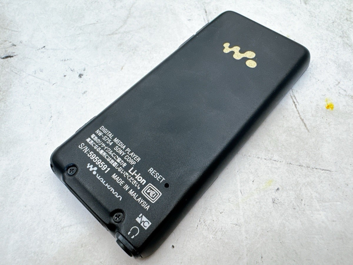 SONY Walkman NW-S754 Black 8GB Digital Music Player w/Speaker