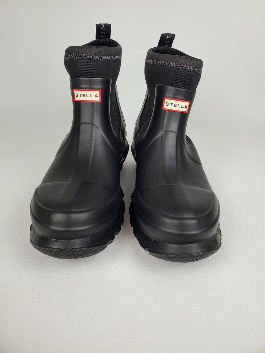 NEW Hunter x Stella Mccartney Vegan Rubber Boots Wellies Size UK10