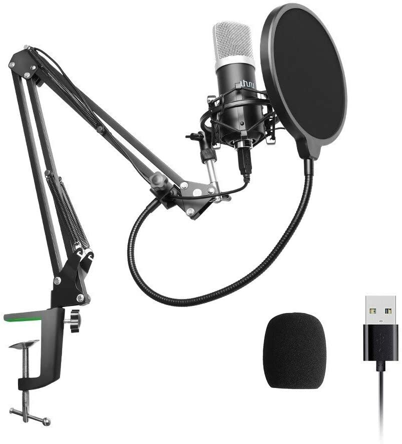 Usb Podcast Condenser Microphone 192Khz/24Bit, Uhuru Professional