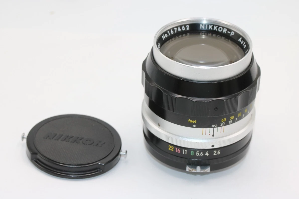 Nikkor Camera Lenses 105mm Focal f/2.5 Maximum Aperture for sale