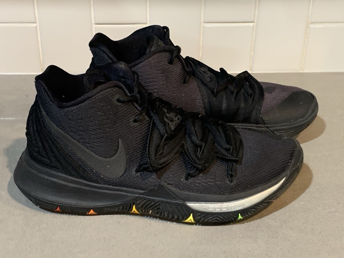 Nike Kyrie 5 Neon Sole Triple Black AO2918-001 Shoe Sneaker Men's
